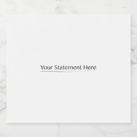 Sjabloon voor Fit Square jouw tekst hier, Whites T Bier Etiket (Enkel label)