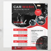 Sjabloon voor Flyer Autowas (Voorkant / Achterkant)