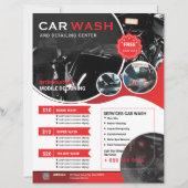 Sjabloon voor Flyer Autowas (Voorkant)