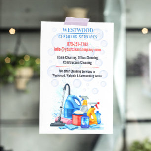 Sjabloon voor flyer voor huishoudelijke en commerc