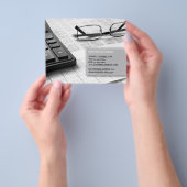 Sjabloon voor flyer voor professionele accountants (Hand)