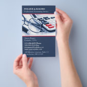 Sjabloon voor flyer voor professionele accountants (Hand)