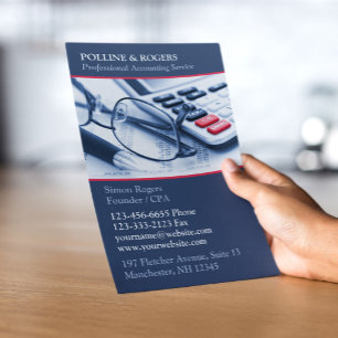 Sjabloon voor flyer voor professionele accountants