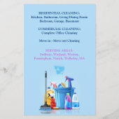 Sjabloon voor Flyer voor Professionele Schoonmaakd (Achterkant)