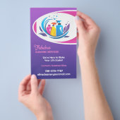 Sjabloon voor Flyer voor Professionele Schoonmaakd (Hand)