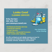 Sjabloon voor Flyer voor Professionele Schoonmaakd (Achterkant)