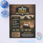 Sjabloon voor Flyer voor Verse Eieren van de Boerd (Enkel)