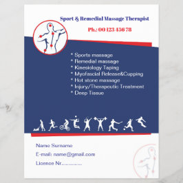 Sjabloon voor folder voor remedial massage