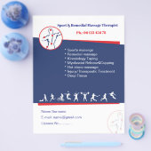 Sjabloon voor folder voor remedial massage (Enkel)