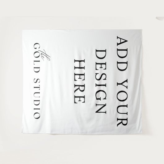 Sjabloon voor foto-achtergrond leeg wandkleed (Voorkant (horizontaal))