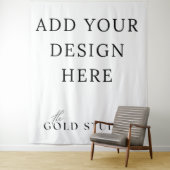 Sjabloon voor foto-achtergrond leeg wandkleed (In situ)