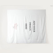 Sjabloon voor foto-achtergrond leeg wandkleed (Voorkant (horizontaal))