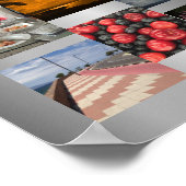 Sjabloon voor fotocollage voor acht foto's poster (Hoek)