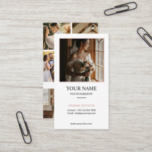 Sjabloon voor fotograaf visitekaartje