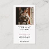 Sjabloon voor fotograaf visitekaartje (Voorkant)