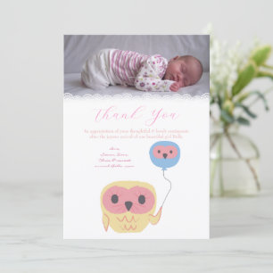Sjabloon voor fotokaart met dankbetuiging voor bab