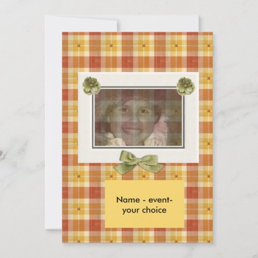 Sjabloon voor fotonotitiekaarten voor ontwerper kaart (Voorkant)