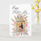 Sjabloon voor gelukkige Moederdag Foto Boho Bloemb (Gele Bloem)