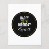 sjabloon voor gelukkige verjaardag (Voorkant)