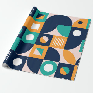 Sjabloon voor geometrische kleurcompositie met abs cadeaupapier