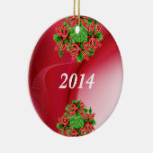 SJABLOON VOOR GEPERSONALISEERDE DESIGNERCHRISTMAS KERAMISCH ORNAMENT (Rechts)