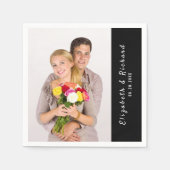 Sjabloon voor gepersonaliseerde fotonaam voor kopp servet (Voorkant)