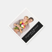 Sjabloon voor gepersonaliseerde fotonaam voor kopp servet (Hoek)