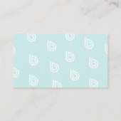 Sjabloon voor geregistreerde verzekeringskaart visitekaartje (Achterkant)