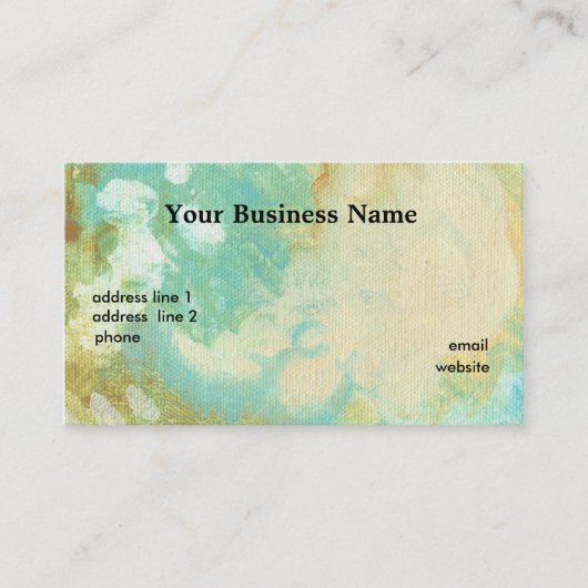 Sjabloon voor gestructureerde bedrijfskaarten visitekaartje (Voorkant)