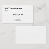 Sjabloon voor gestructureerde linen-visitekaartjes visitekaartje (Voorkant / Achterkant)