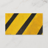 Sjabloon voor gevarengeel zwarte visitekaartje (Achterkant)