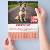 Sjabloon voor gevonden hond tik  flyer (Hand)