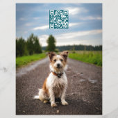 Sjabloon voor gevonden hond tik flyer (Achterkant)