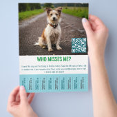 Sjabloon voor gevonden hond tik flyer (Hand)