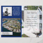 Sjabloon voor gevouwen brochure voor vastgoedfotog (Voorkant)
