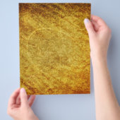 SJABLOON VOOR GOLDEN TREASURE GRUNGE FLORAL BACKGR FLYER (Hand)