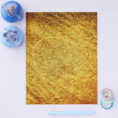 SJABLOON VOOR GOLDEN TREASURE GRUNGE FLORAL BACKGR FLYER (Enkel)