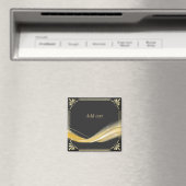 sjabloon voor goud en zwart ontwerp; magneet (Insitu (Vaatwasser))