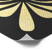  sjabloon voor goud en zwart ontwerp; poster (Hoek)