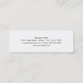 Sjabloon voor groene energie-visitekaartjes mini visitekaartje (Achterkant)