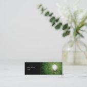 Sjabloon voor groene energie-visitekaartjes mini visitekaartje (Staand voorkant)