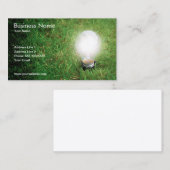Sjabloon voor groene energie-visitekaartjes visitekaartje (Voorkant / Achterkant)
