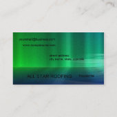 Sjabloon voor groene metallische visitekaartjes (Achterkant)