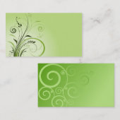  sjabloon voor groene natuur visitekaartje (Voorkant / Achterkant)