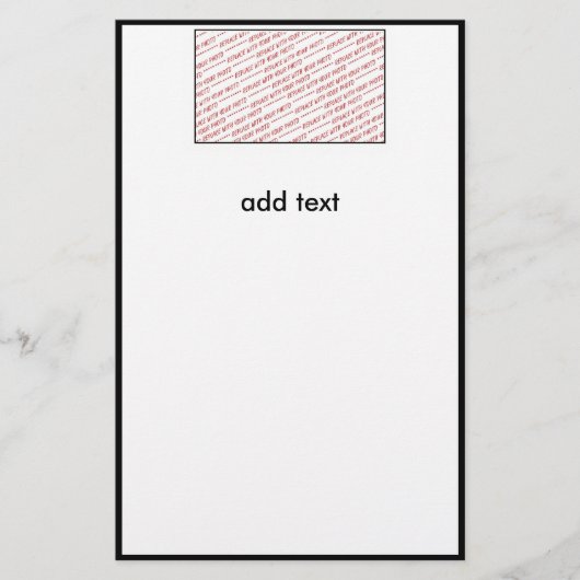 Sjabloon voor Groep of Klasse Foto Briefpapier (Voorkant)