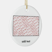 Sjabloon voor Groep of Klasse Foto Keramisch Ornament (Rechts)