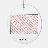 Sjabloon voor Groep of Klasse Foto Keramisch Ornament (Links)