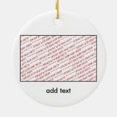 Sjabloon voor Groep of Klasse Foto Keramisch Ornament (Achterkant)