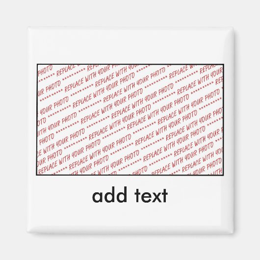 Sjabloon voor Groep of Klasse Foto Magneet (Voorkant)