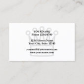 Sjabloon voor groothandelskaart Chess-leraar Visitekaartje (Achterkant)